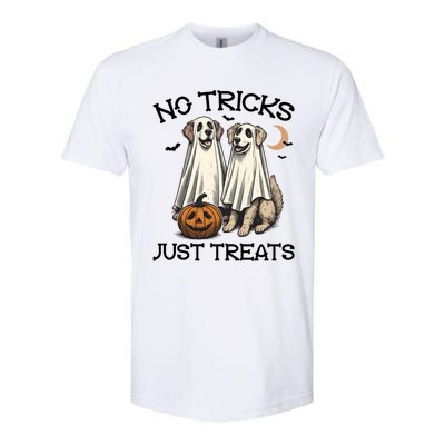 No Tricks Just Treats Cute Skeleton Dog Dog Halloween Cool Gift Softstyle CVC T-Shirt