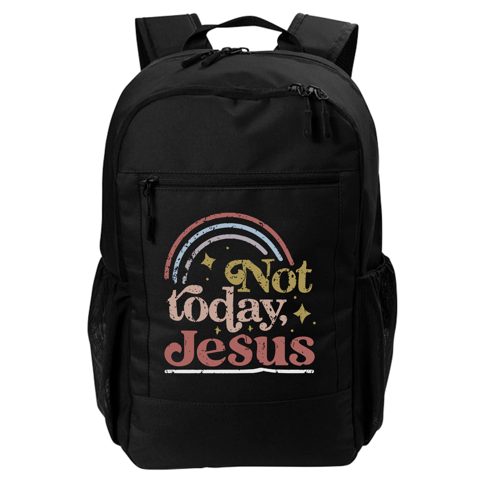 Not Today Jesus Backpack
