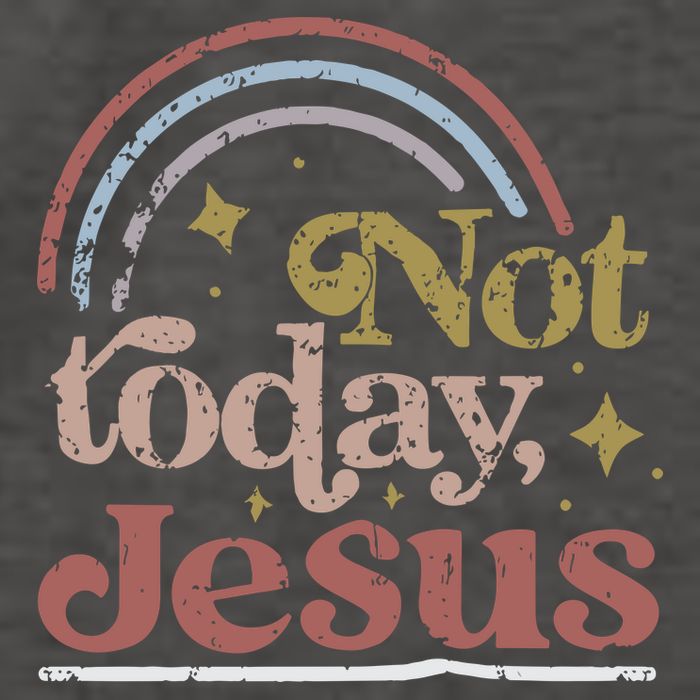 Not Today Jesus Vector Backpack