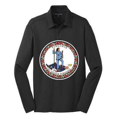 No Tyrants Kamala Harris Silk Touch Performance Long Sleeve Polo