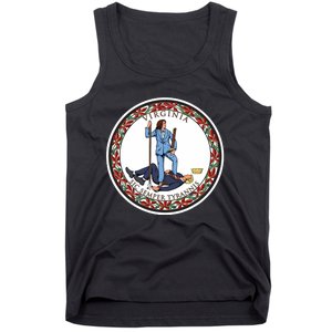 No Tyrants Kamala Harris 2024 With A Rad Design Based On The Flag Of Virginia Tank Top