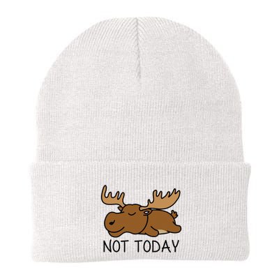 Not Today Lazy Moose Knit Cap Winter Beanie