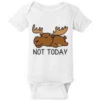 Not Today Lazy Moose Baby Bodysuit