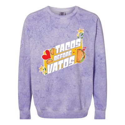 Nacho Taco Lover Valentines Day Hearts Day Happy Valentines Gift Colorblast Crewneck Sweatshirt