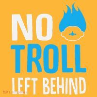 No Troll Left Behind Pom Pom 12in Knit Beanie