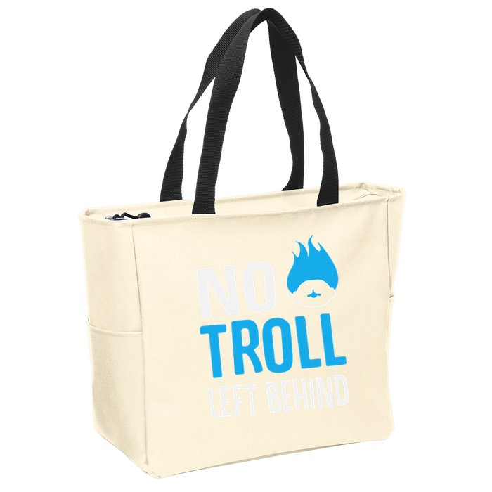 No Troll Left Behind Zip Tote Bag
