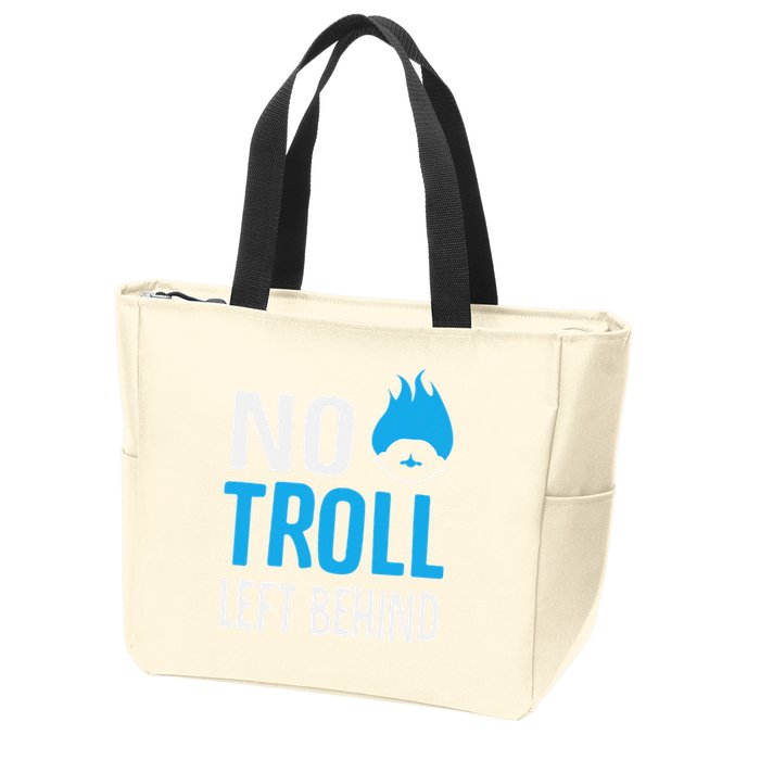 No Troll Left Behind Zip Tote Bag