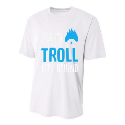 No Troll Left Behind Youth Performance Sprint T-Shirt