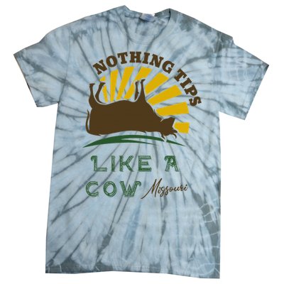 Nothing Tips Like A Cow Missouri Tie-Dye T-Shirt