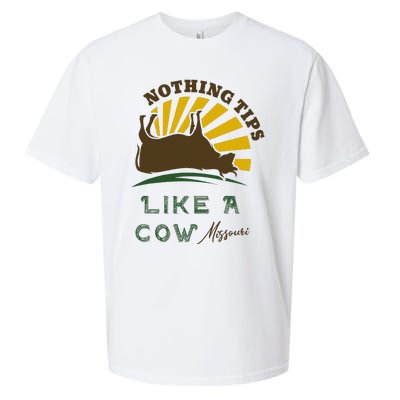 Nothing Tips Like A Cow Missouri Sueded Cloud Jersey T-Shirt