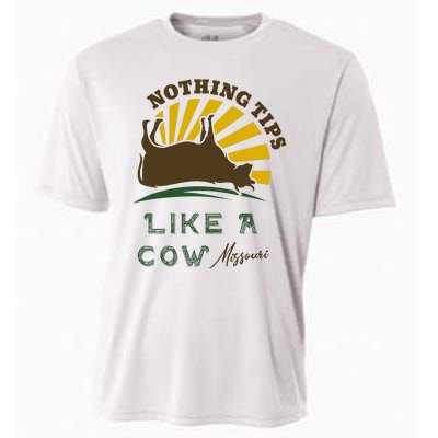 Nothing Tips Like A Cow Missouri Cooling Performance Crew T-Shirt