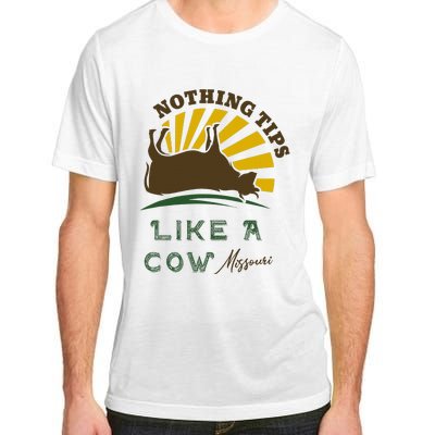 Nothing Tips Like A Cow Missouri Adult ChromaSoft Performance T-Shirt