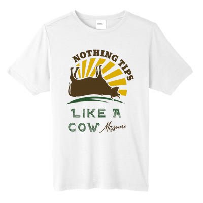 Nothing Tips Like A Cow Missouri Tall Fusion ChromaSoft Performance T-Shirt