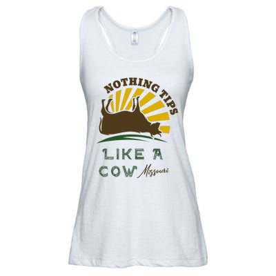 Nothing Tips Like A Cow Missouri Ladies Essential Flowy Tank