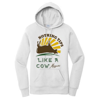 Nothing Tips Like A Cow Missouri Women's Pullover Hoodie