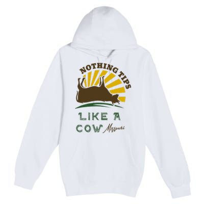 Nothing Tips Like A Cow Missouri Premium Pullover Hoodie