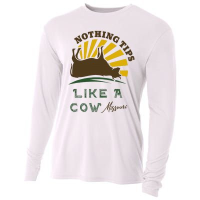 Nothing Tips Like A Cow Missouri Cooling Performance Long Sleeve Crew