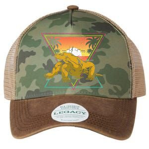 Nature Tropical Lizard Reptile Animal Sunset Komodo Dragon Legacy Tie Dye Trucker Hat