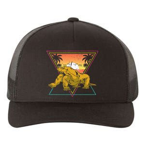 Nature Tropical Lizard Reptile Animal Sunset Komodo Dragon Yupoong Adult 5-Panel Trucker Hat