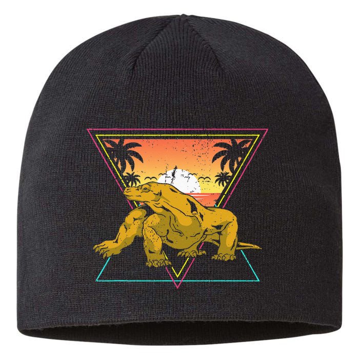 Nature Tropical Lizard Reptile Animal Sunset Komodo Dragon Sustainable Beanie