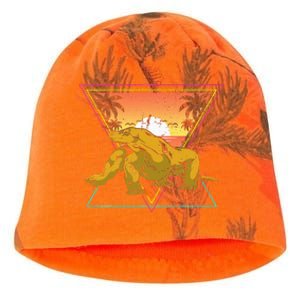 Nature Tropical Lizard Reptile Animal Sunset Komodo Dragon Kati - Camo Knit Beanie