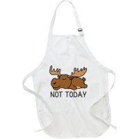 Not Today Lazy Moose Full-Length Apron With Pockets