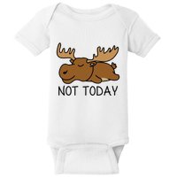 Not Today Lazy Moose Baby Bodysuit