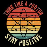 Nerd Think Like A Proton Stay Positive Retro Chemistry Impact Tech Backpack