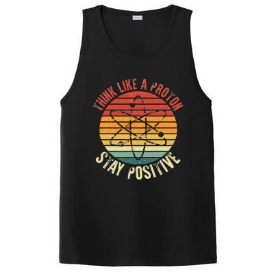 Nerd Think Like A Proton Stay Positive Retro Chemistry PosiCharge Competitor Tank