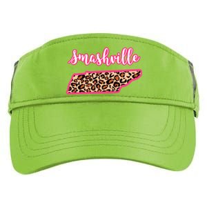 Nashville Tennessee Leopard Print Bachelorette Smashville Tn Gift Adult Drive Performance Visor