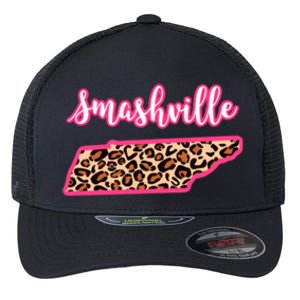 Nashville Tennessee Leopard Print Bachelorette Smashville Tn Gift Flexfit Unipanel Trucker Cap