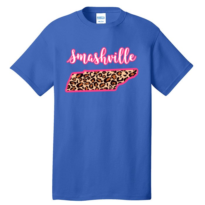 Nashville Tennessee Leopard Print Bachelorette Smashville Tn Gift Tall T-Shirt