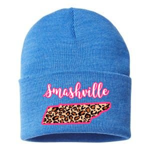 Nashville Tennessee Leopard Print Bachelorette Smashville Tn Gift Sustainable Knit Beanie