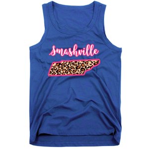 Nashville Tennessee Leopard Print Bachelorette Smashville Tn Gift Tank Top