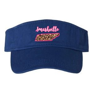 Nashville Tennessee Leopard Print Bachelorette Smashville Tn Gift Valucap Bio-Washed Visor