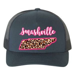 Nashville Tennessee Leopard Print Bachelorette Smashville Tn Gift Yupoong Adult 5-Panel Trucker Hat