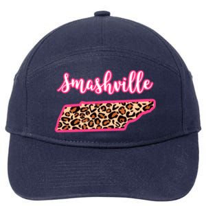 Nashville Tennessee Leopard Print Bachelorette Smashville Tn Gift 7-Panel Snapback Hat