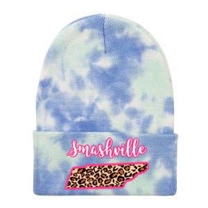 Nashville Tennessee Leopard Print Bachelorette Smashville Tn Gift Tie Dye 12in Knit Beanie