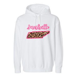 Nashville Tennessee Leopard Print Bachelorette Smashville Tn Gift Garment-Dyed Fleece Hoodie