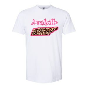 Nashville Tennessee Leopard Print Bachelorette Smashville Tn Gift Softstyle CVC T-Shirt