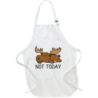 Not Today Lazy Moose Full-Length Apron With Pockets