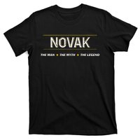 Novak The Man The Myth The Legend Myth Legend Name T-Shirt