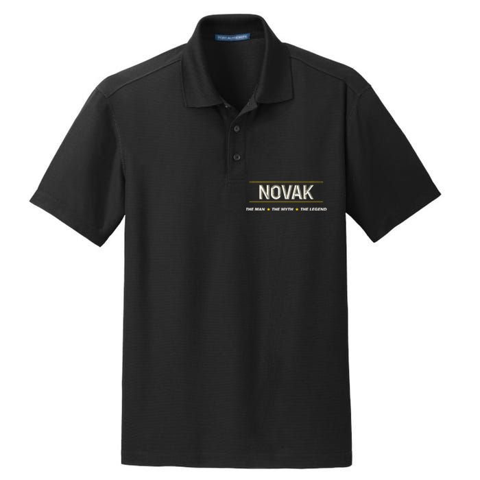 Novak The Man The Myth The Legend Myth Legend Name Dry Zone Grid Polo