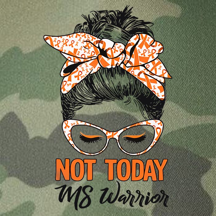 No Today Messy Bun Multiple Sclerosis Ms Awareness Multiple Sclerosis Legacy Tie Dye Trucker Hat