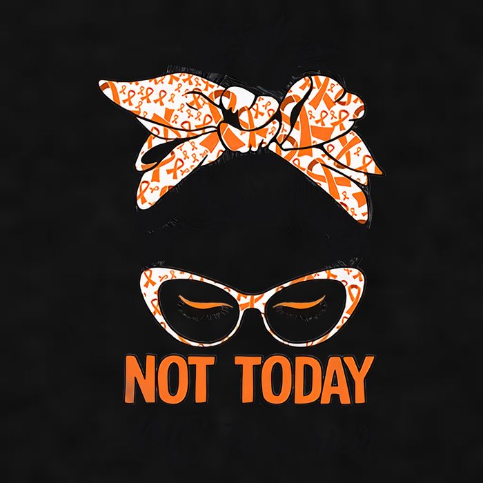 No Today Messy Bun Multiple Sclerosis Ms Awareness Multiple Sclerosis Ladies PosiCharge Tri-Blend Wicking Tank