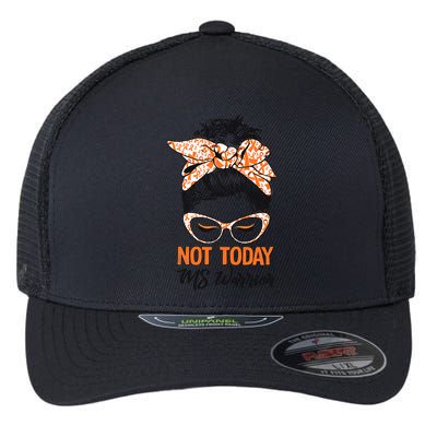 No Today Messy Bun Multiple Sclerosis Ms Awareness Multiple Sclerosis Flexfit Unipanel Trucker Cap
