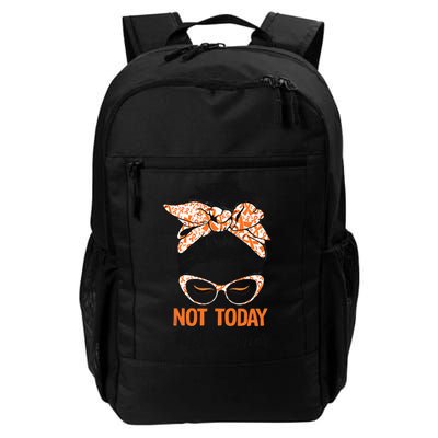 No Today Messy Bun Multiple Sclerosis Ms Awareness Multiple Sclerosis Backpack