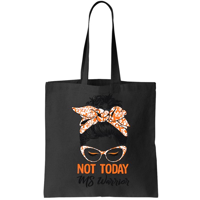 No Today Messy Bun Multiple Sclerosis Ms Awareness Multiple Sclerosis Bag