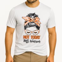 No Today Messy Bun Multiple Sclerosis Ms Awareness Multiple Sclerosis Performance Shirt