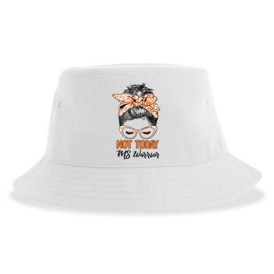 No Today Messy Bun Multiple Sclerosis Ms Awareness Multiple Sclerosis Sustainable Bucket Hat